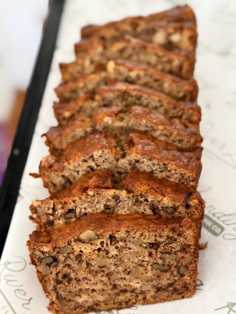 Banana nut bread at River Landing Coffee Co.